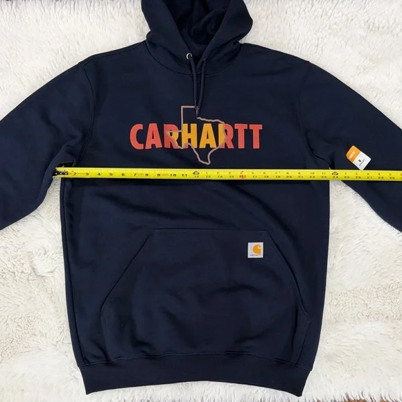 Carhartt Men's Navy Hoodie Sweater,Size M - Picture 11 of 17